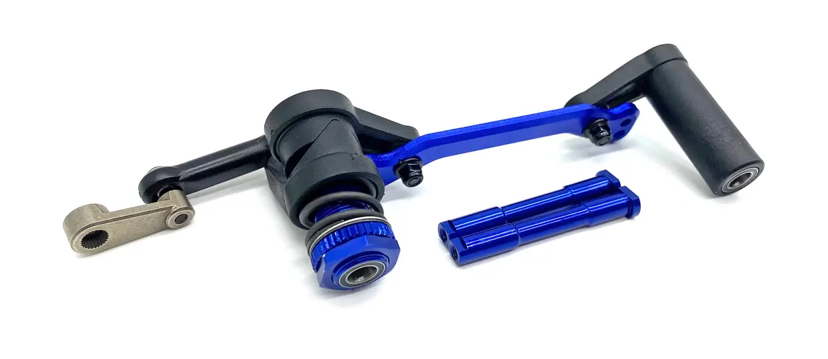 Fits Sledge - Steering Set (Blue) Bellcrank Bearings Servo Saver Traxxas 95096-4 1