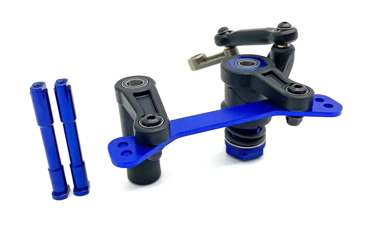 Fits Sledge - Steering Set (Blue) Bellcrank Bearings Servo Saver Traxxas 95096-4 2