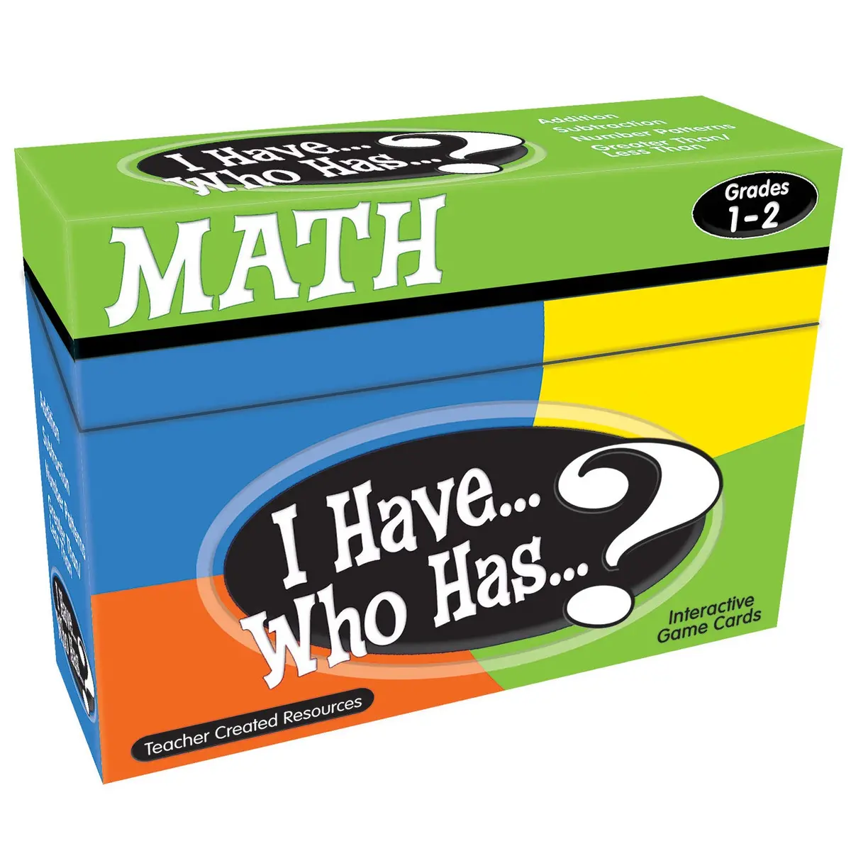 Teacher Created Resources I Have, Who Has Math Game For Grades 1-2 1