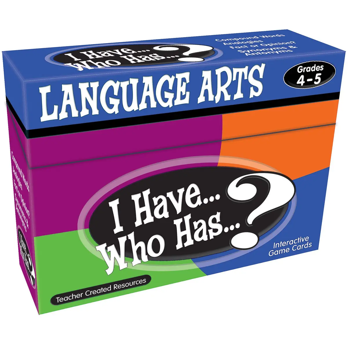 Teacher Created Resources I Have, Who Has Language Arts Game - Grades 4-5 1