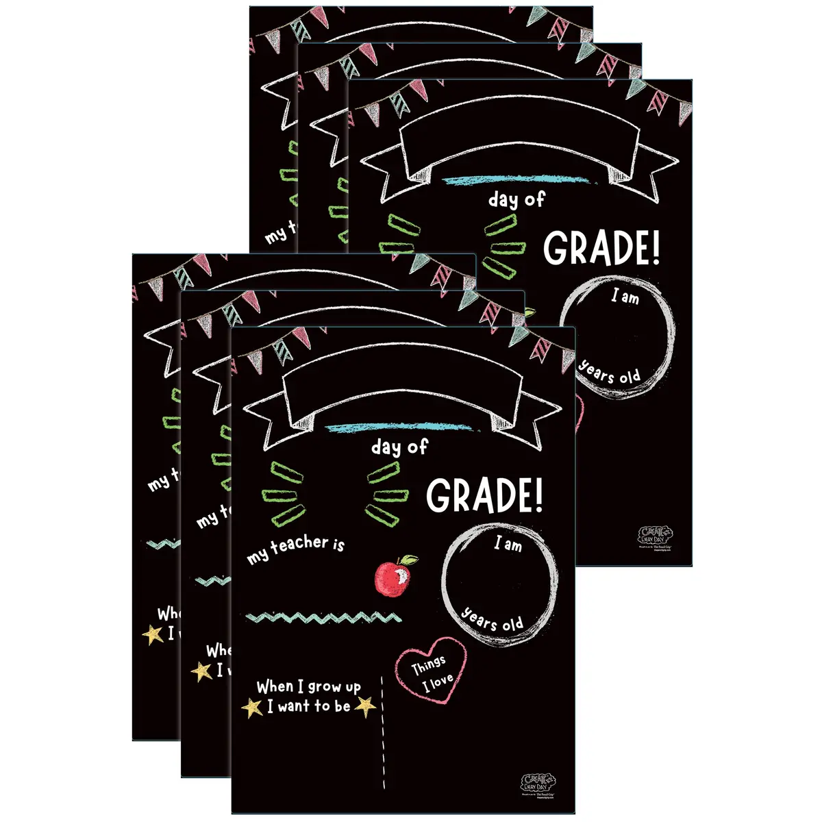 The Pencil Grip™ Activity Playmat - School Milestones - Pack Of 6 1