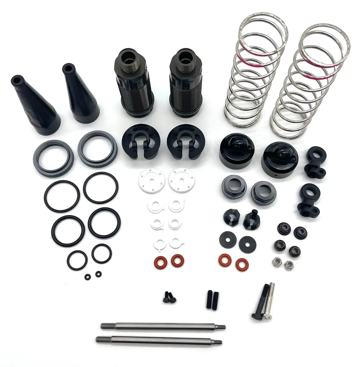 Tekno Nt48 2.2 Front Shocks (Bag L) 122Mm Dampers Pistons Shafts W/Springs Tkr9401 1