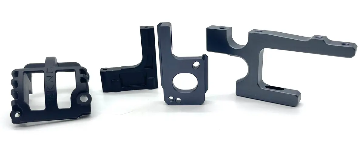Tekno Eb48 2.2 Motor Mount  (Annodized Alum 2 Piece W/Diff Mount Tkr9005 1