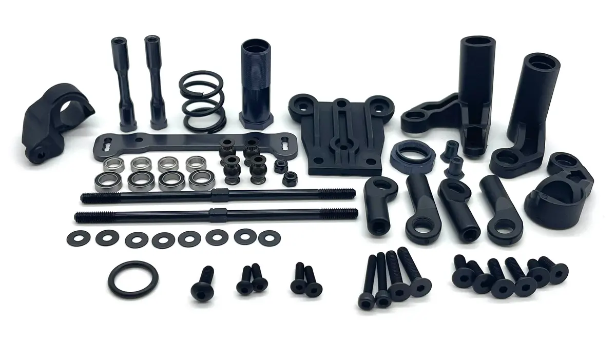 Tekno Nt48 Steering Set (Bags J, K & P) (Bell Crank, Servo Saver Ackerman Plate, Linkage Tkr9400 1