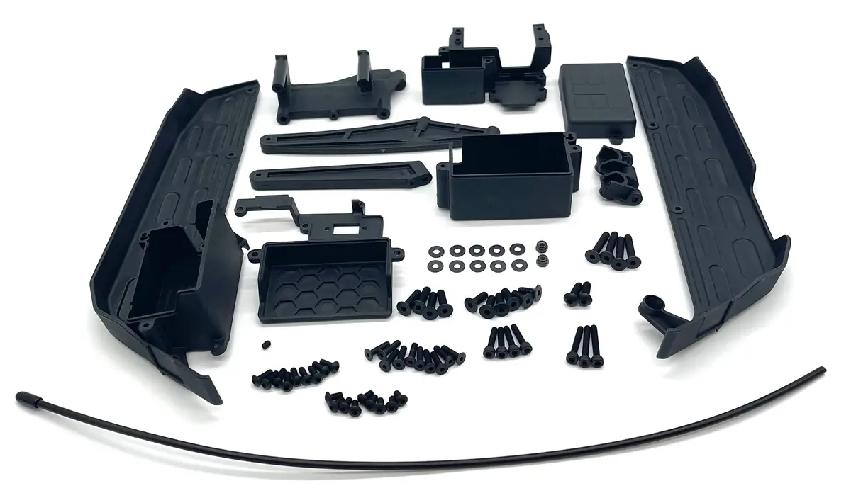 Tekno Nb48 2.2 Nitro Mud Guard And Radio Tray (Bag N&K) (Guards,Radio Box,Batty Box,Servo Mnt Tkr9305 1