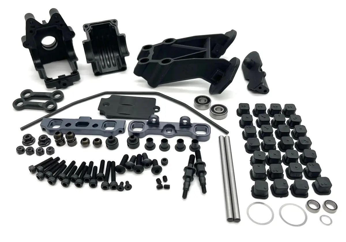 Clearance:  Tekno Eb48 Rear Suspension (Bag D&E) (Sway Bar, Gear Box, Braces Tkr9003 1