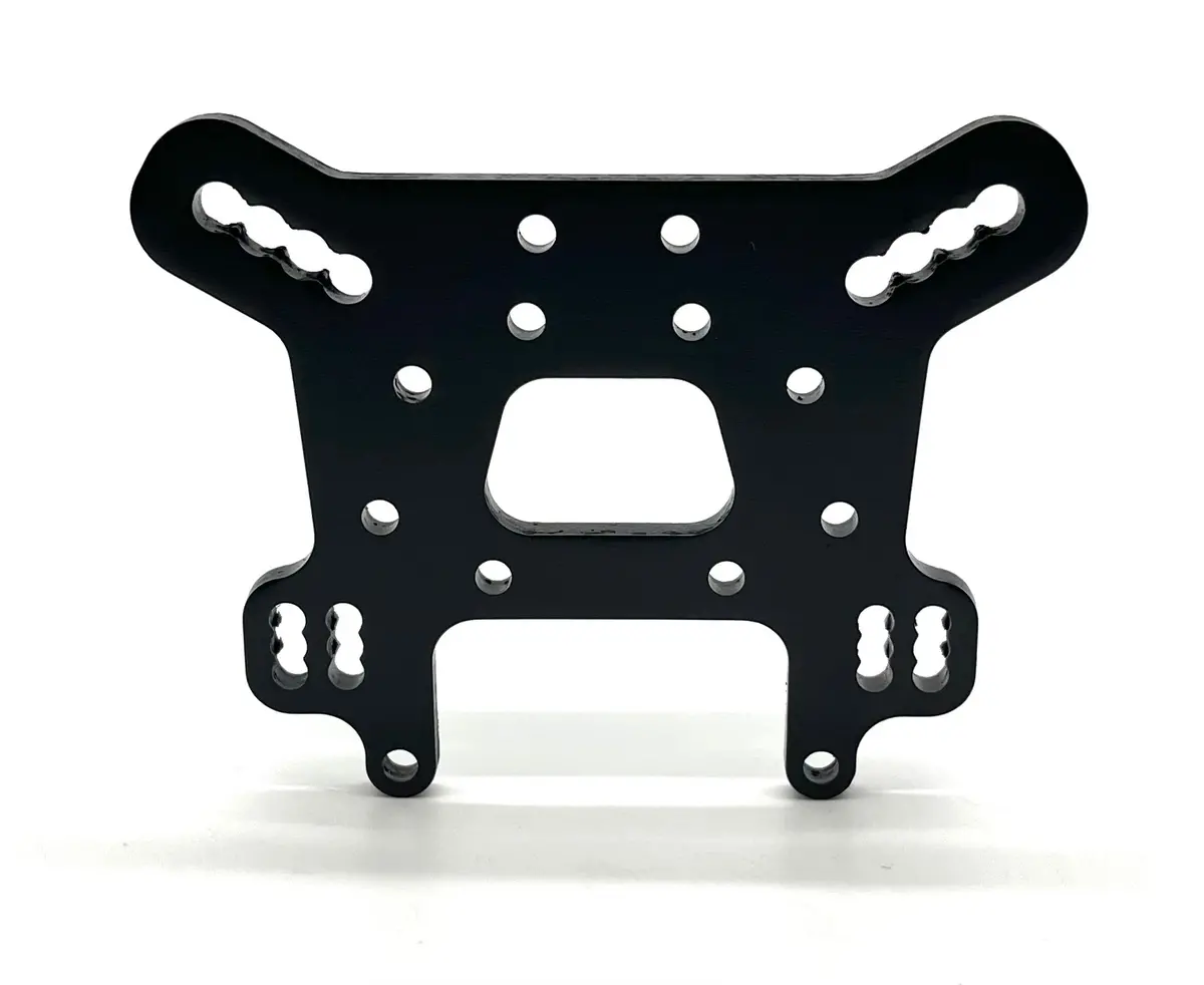 Tekno Mt410 2.0 Shock Tower (Front, 7075 Cnc, Black Anodized) Tkr9501 1