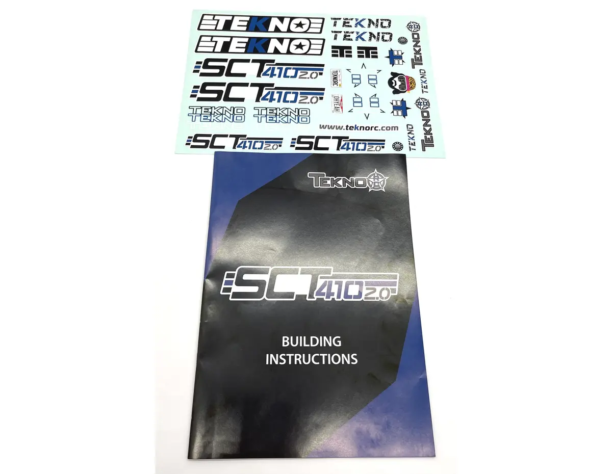 Tekno Sct410 2.0 Instruction Manual & Decal Sheet Tkr9500 1