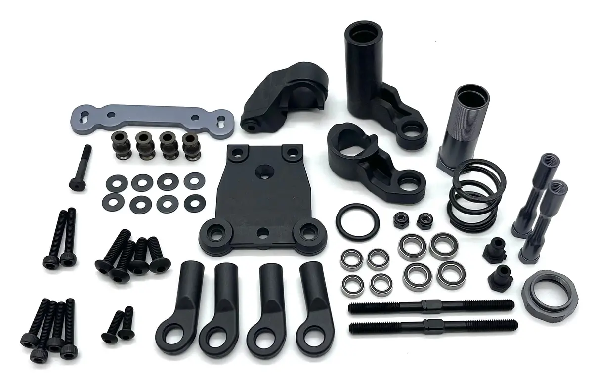 Tekno Mt410 2.0 Steering Set (Bag G) (Bell Crank, Servo Saver Upper Ackerman Plate Tkr9501 1