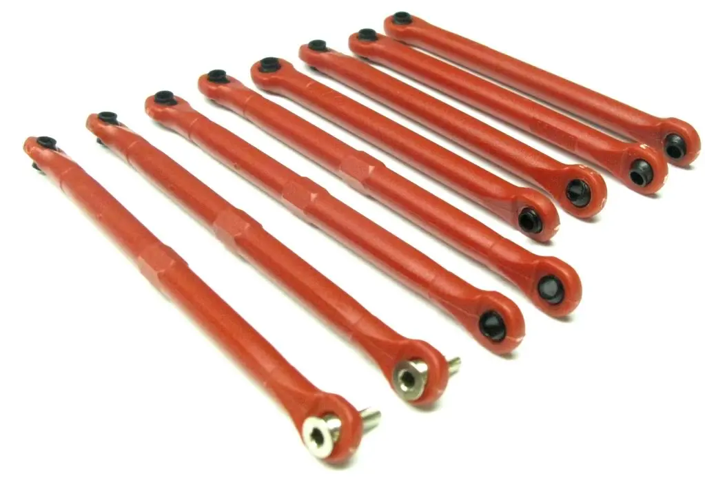 1/16 Summit Tie / Push Rods (Toe Link Front Rear E-Revo Red Vxl 72054-5 1