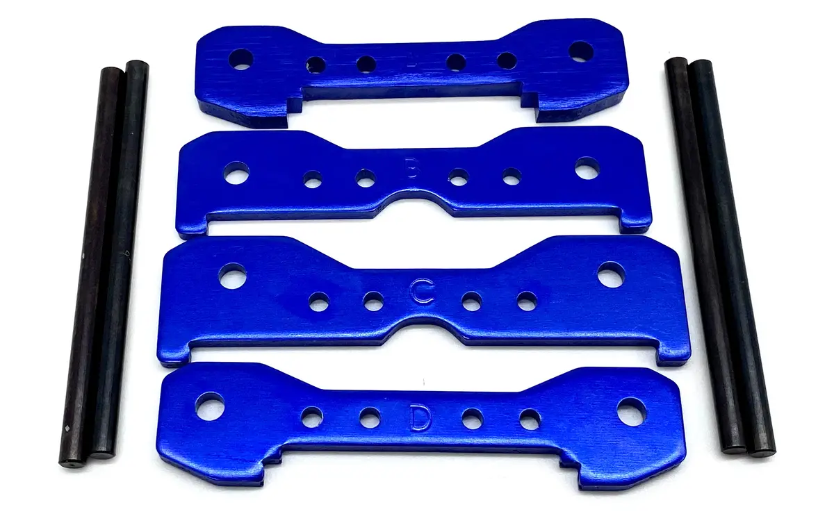 Fits Sledge - Suspension Tie Bars (Blue) Black Hinge Pins Traxxas 95096-4 1