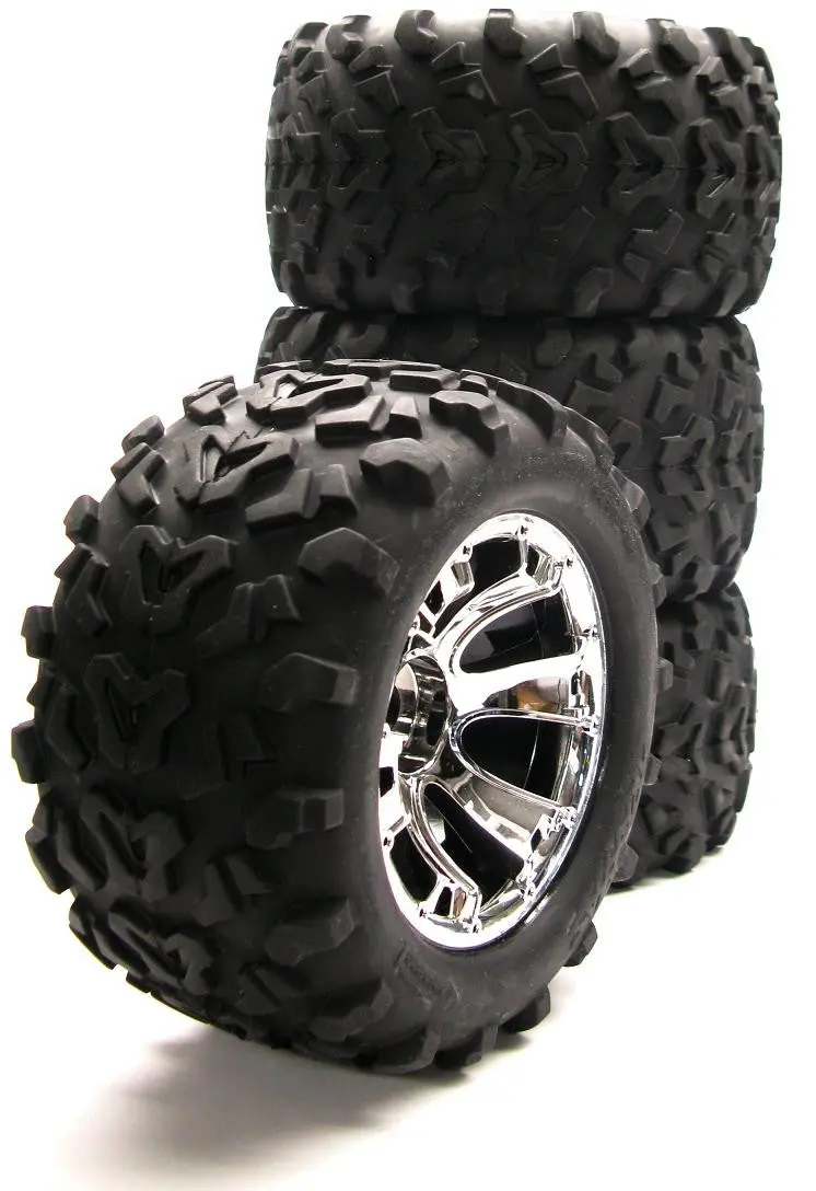 Nitro Revo 6.3" Maxx Tires & Geode Wheels (Factory Glued 17Mm 53097-3 1