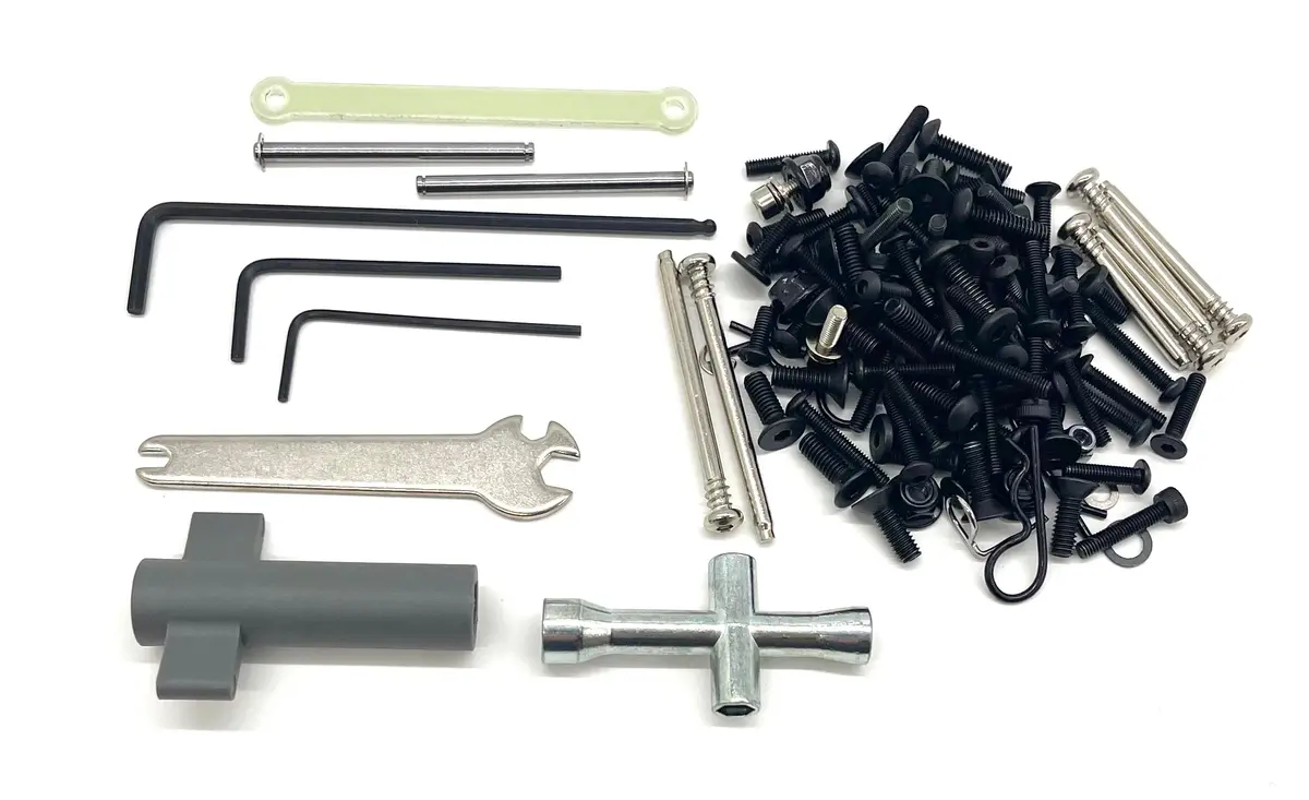 Drag Slash - Screws & Tools Set Wheel Nuts Suspension Pins 94076-4 1