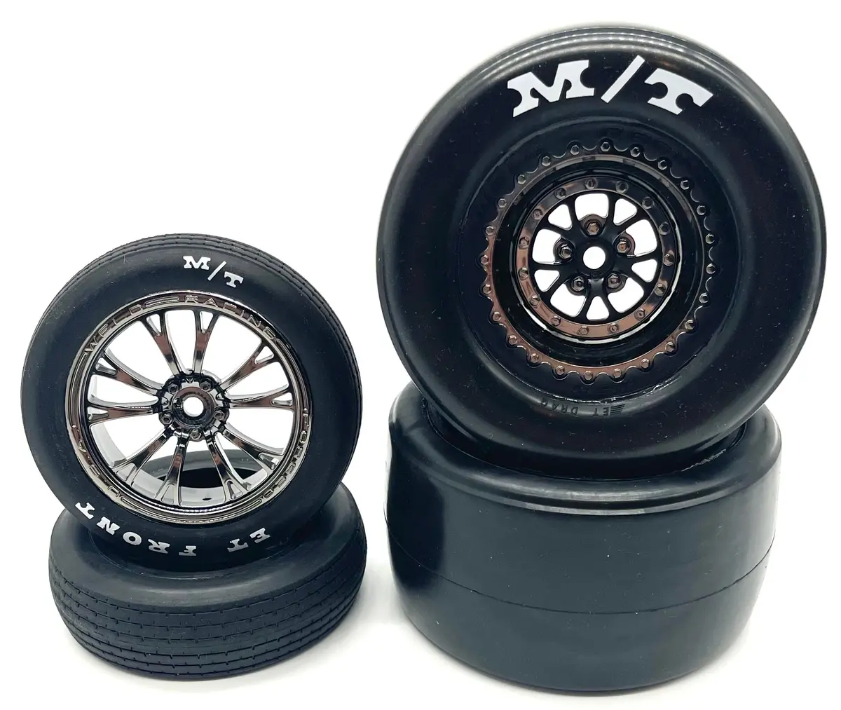 Drag Slash - Tires & Wheels (Front And Rear 9474X 9475X Glued Tyres 94076-4 1