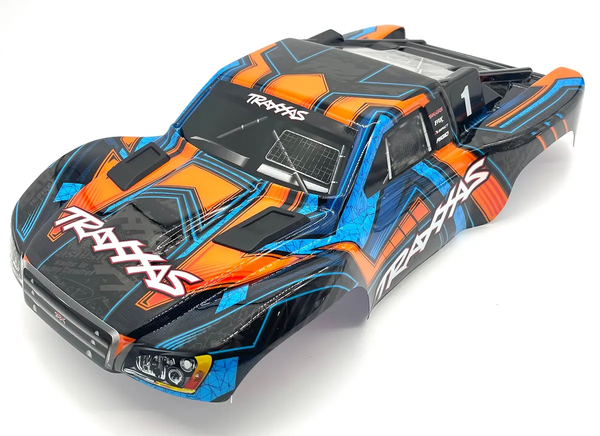 Fits Slash 4X4 Ultimate Clipless Body Shell (Orange & Blue Cover Shell 68277-4 1