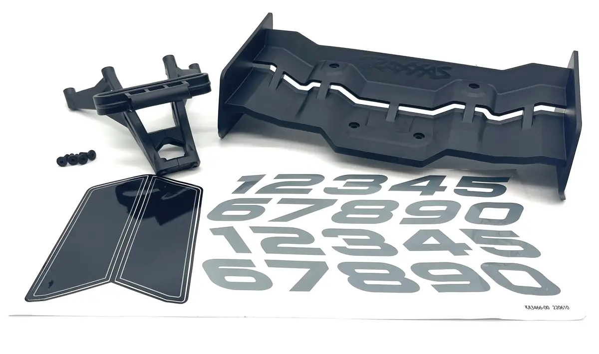 Fits Xrt Wing & Mount Set, Decals Screws Black Spoiler 78086-4 1
