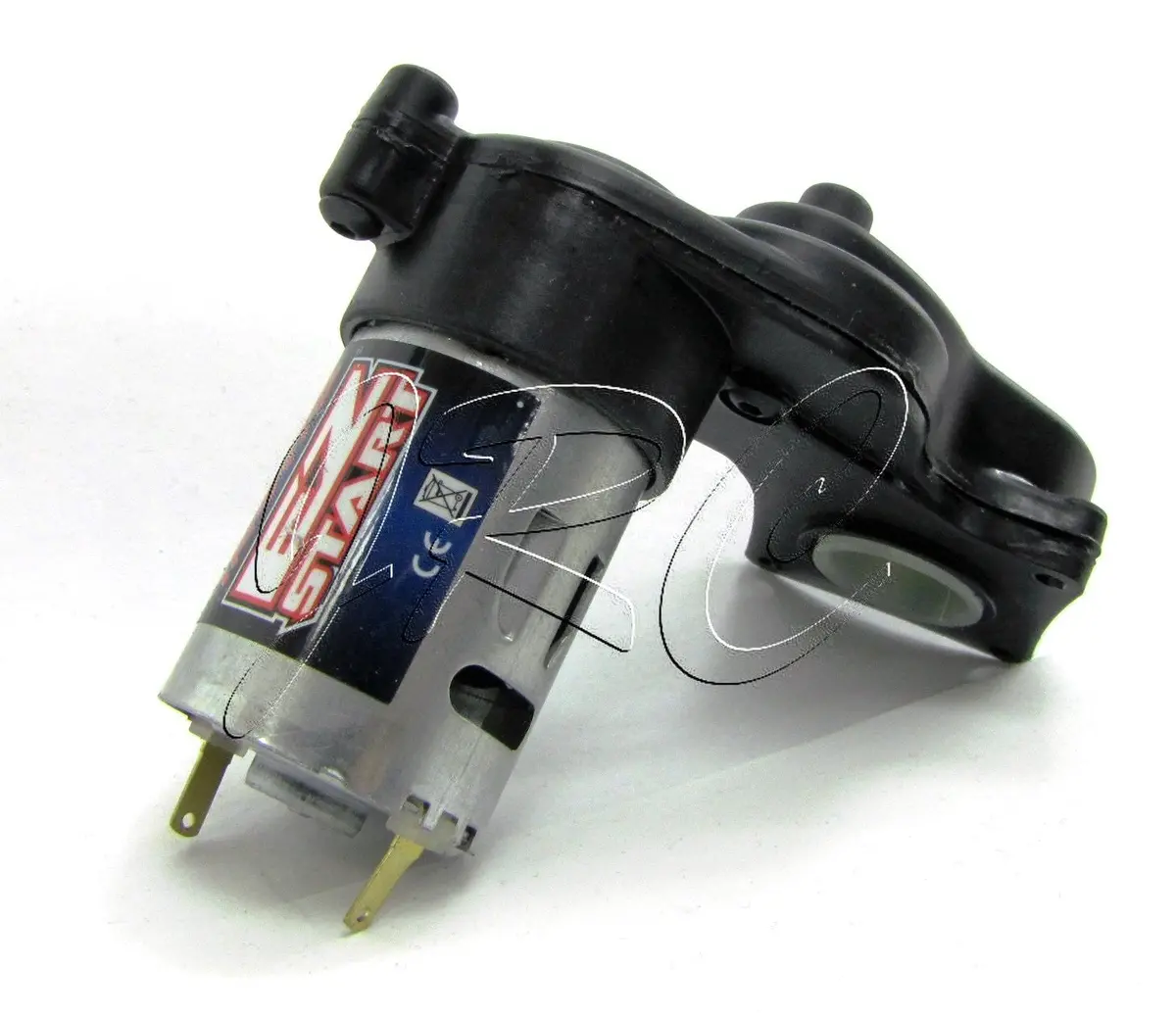 Nitro Rustler - Ez-Start Backplate & Motor (T-Maxx Revo 3.3 2.5 44096-3 1