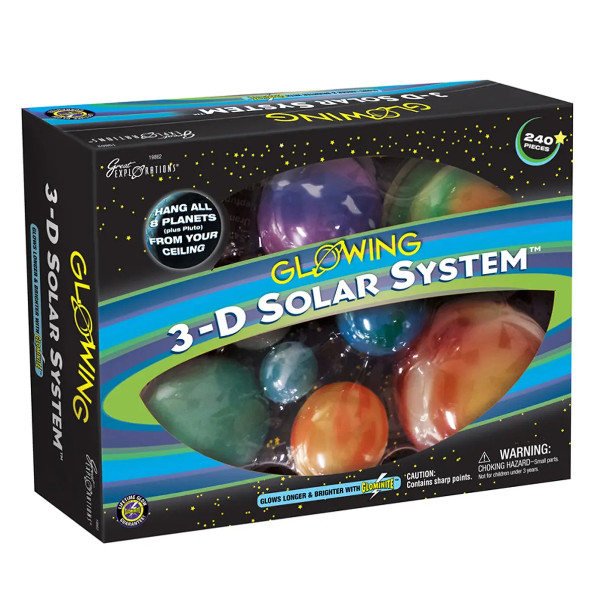 Great Explorations 3-D Glowing Solar System Kit 1