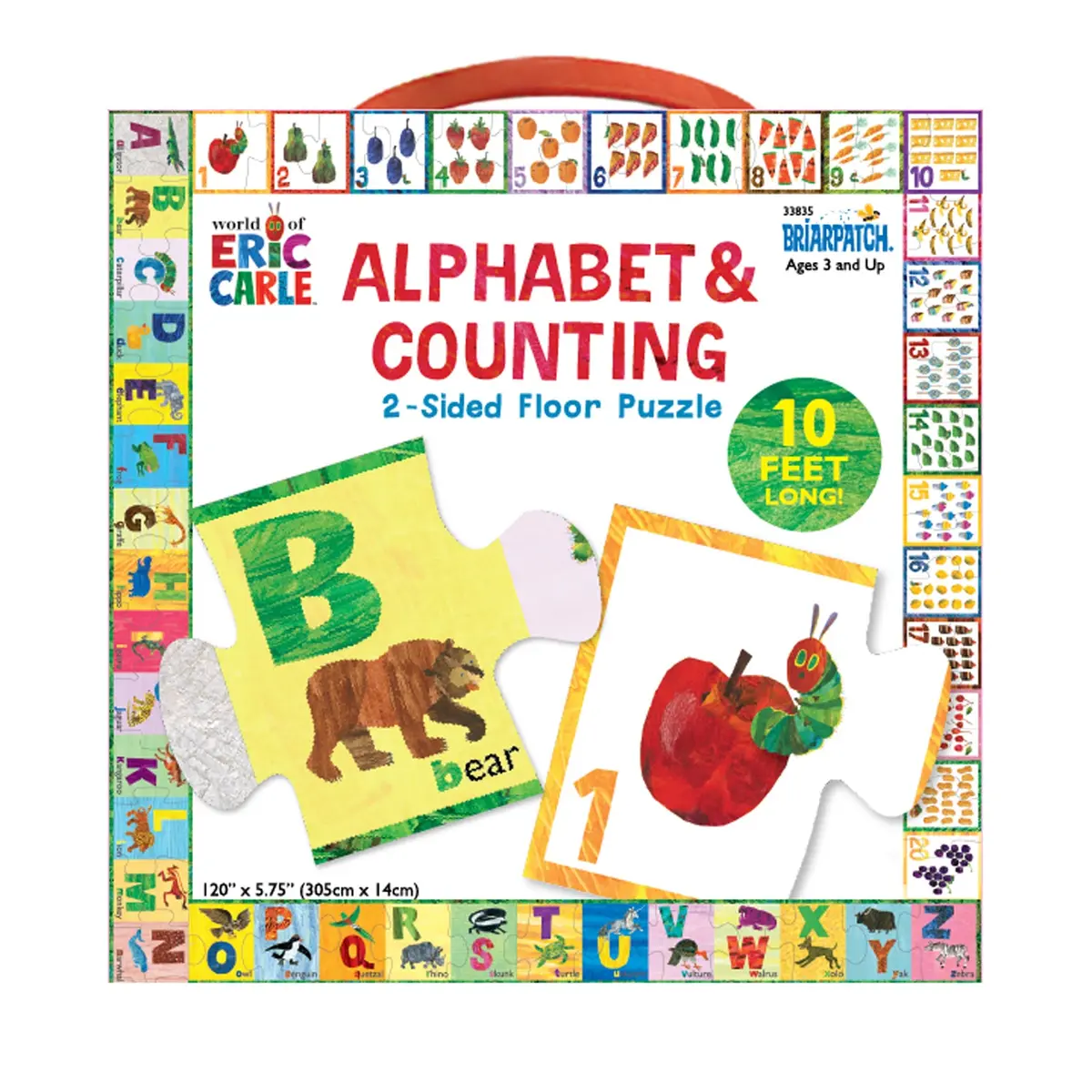 Briarpatch Eric Carle Alphabet & Counting Giant Floor Puzzle - 26 Pc 1