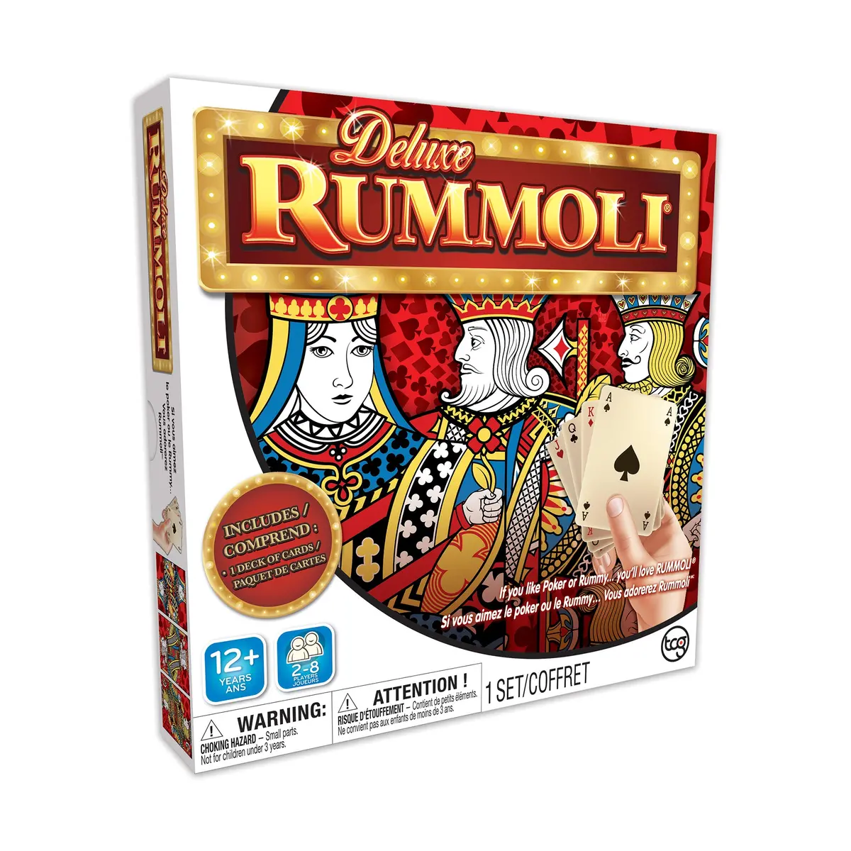Deluxe Rummoli Bilingual Edition Board & Card Game 1