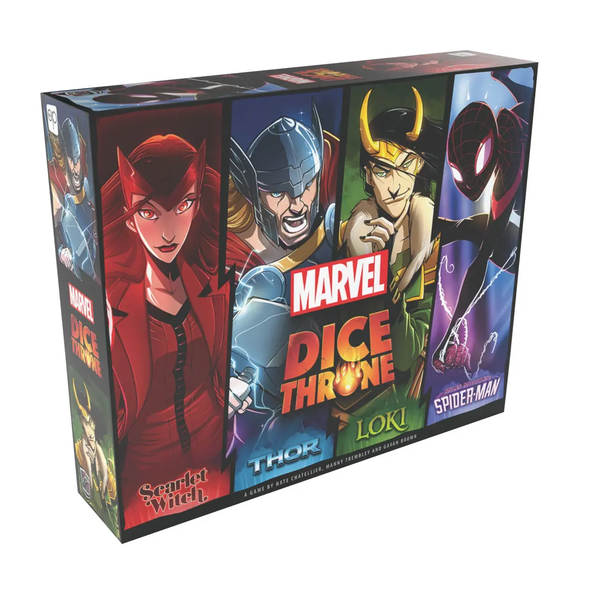 Marvel Dice Throne: Scarlet Witch, Thor, Loki, Spider-Man Board Game 1