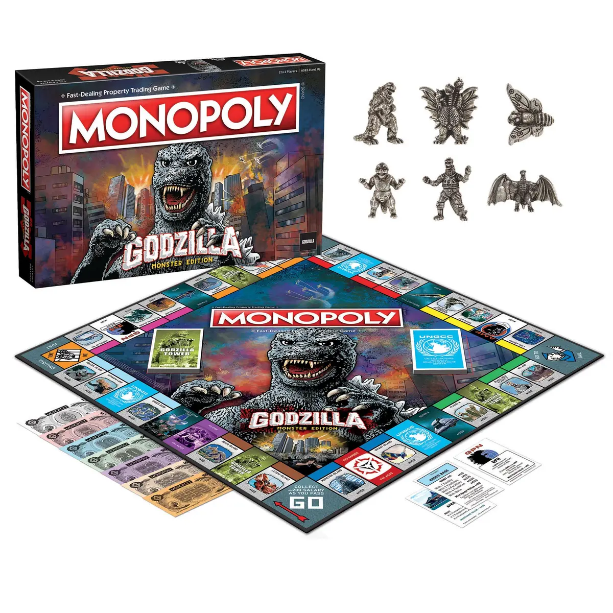 Usaopoly Monopoly: Godzilla - Collector's Edition Board Game 1