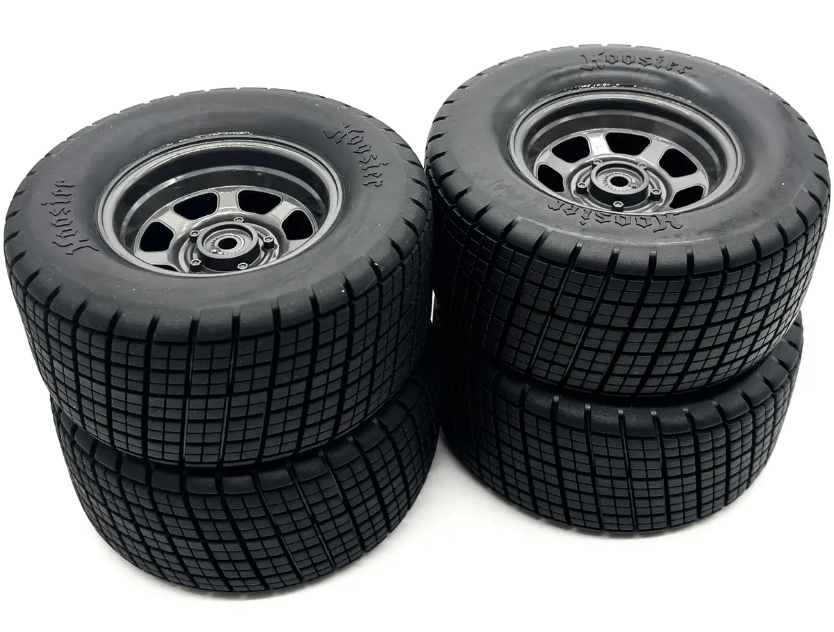 Slash Modified - Tires & Wheels, Front Rear Updated Hoosier Glued Traxxas 104354-74 1