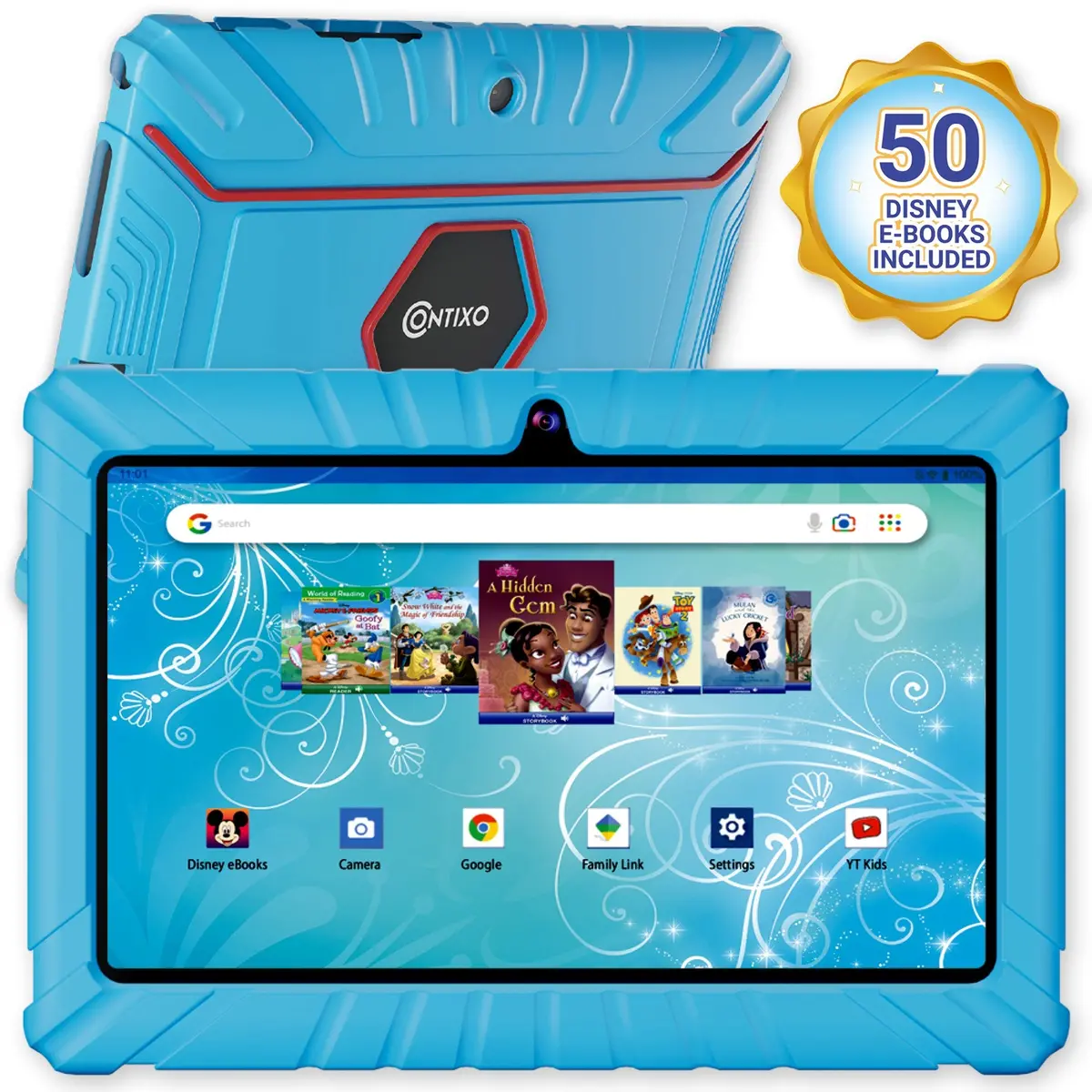 Contixo V8-2 32Gb Kids Learning Tablet With 50 Disney Ebooks - Blue 1