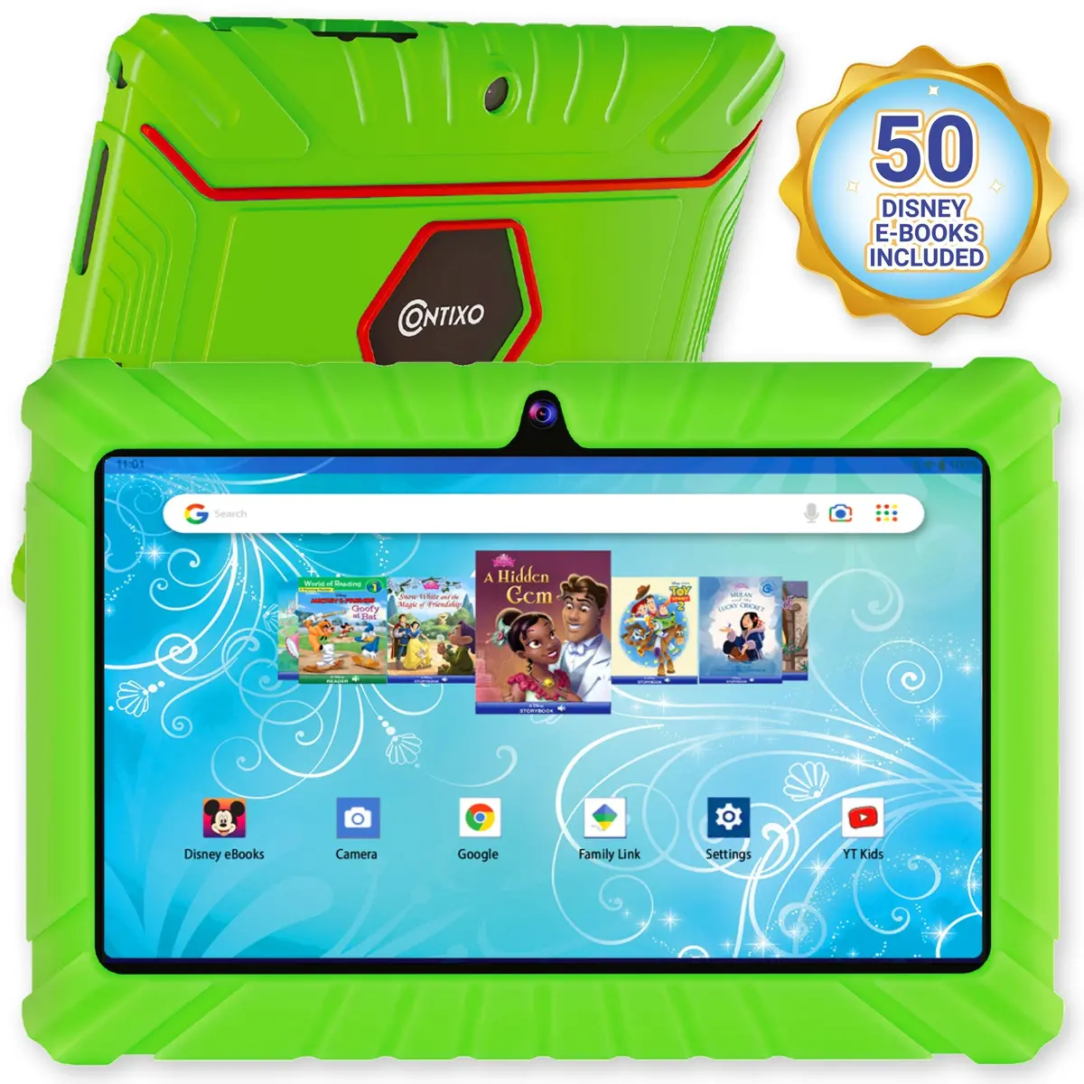 Contixo V8-2 32Gb Kids Learning Tablet With Disney Ebooks - Green 1