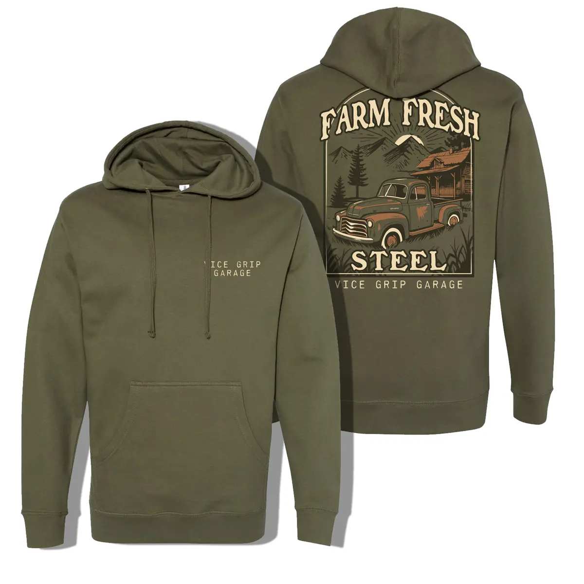 Farm Fresh Steel Truck Hoodie 1