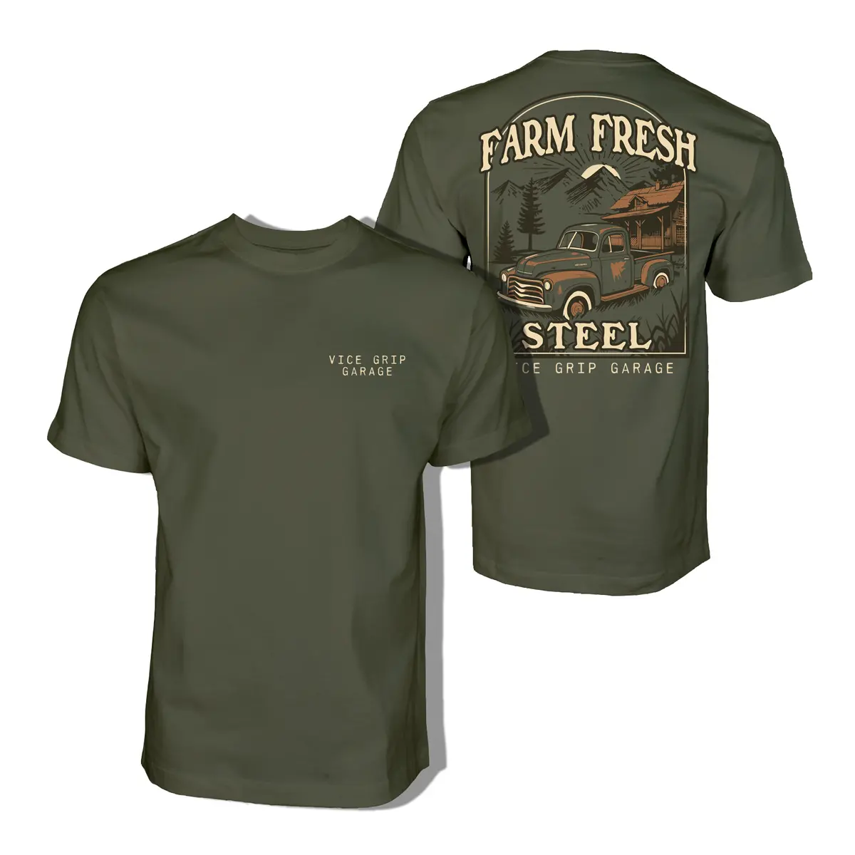 Farm Fresh Steel Truck Tshirt 1