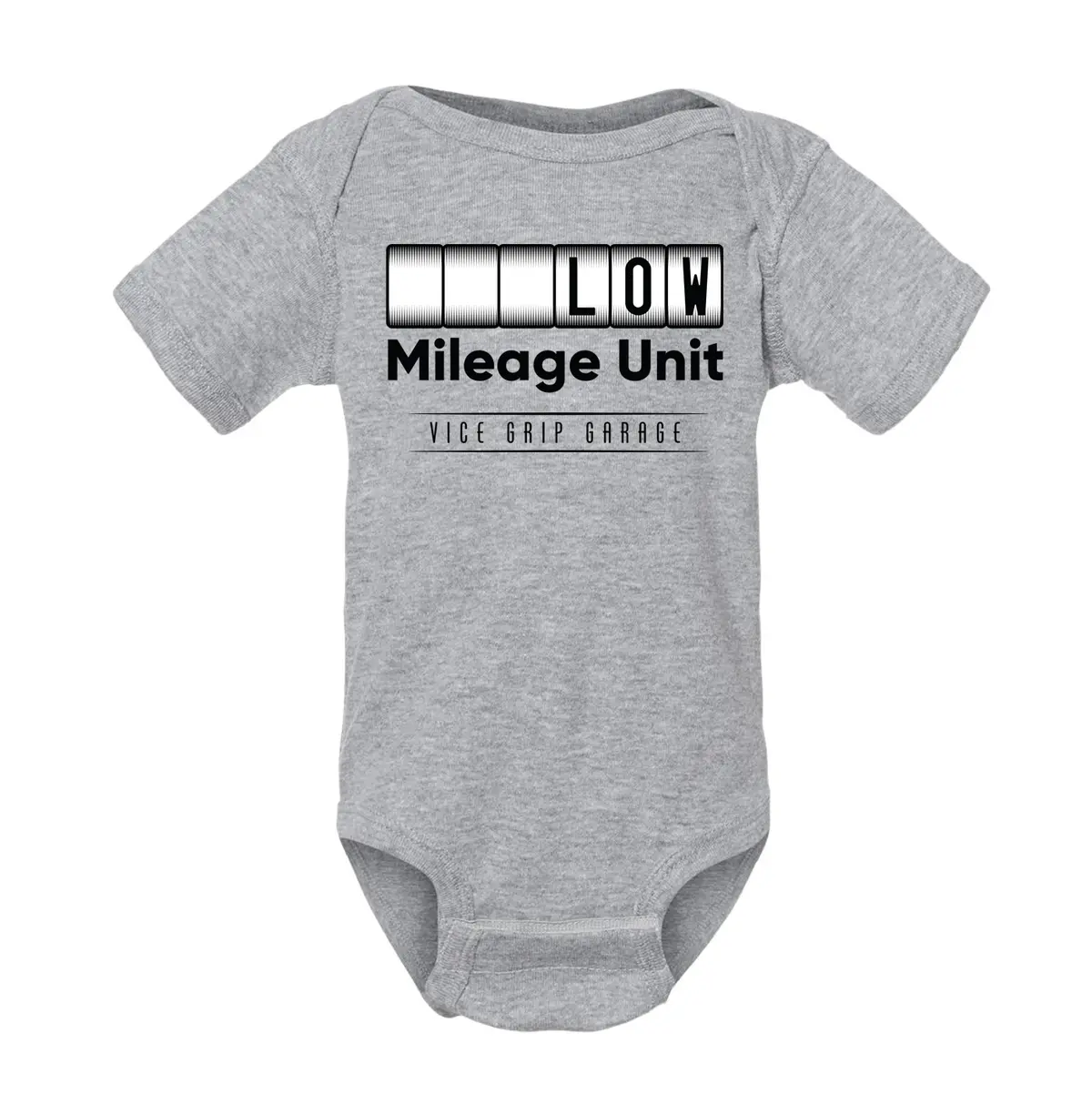 Vice Grip Garage Low Mileage Baby Onesie 1