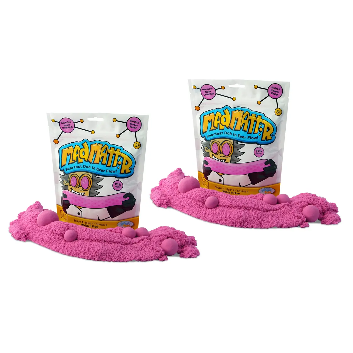 Relevant Play Mad Mattr Super-Soft Modeling Dough - Pink, 20 Oz Total 1