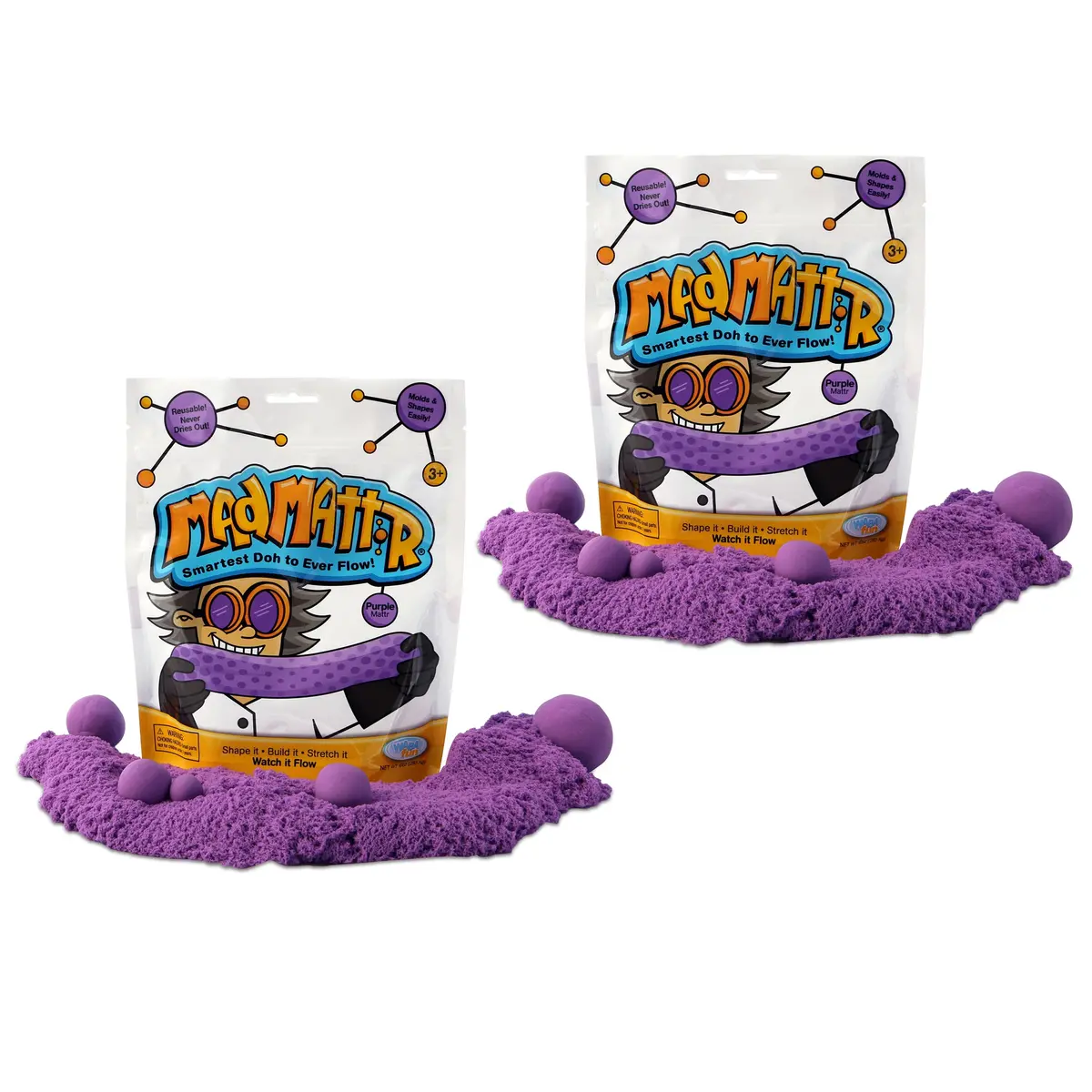 Relevant Play Mad Mattr Creative Compound - Purple, 10 Oz. Each, 2 Packs 1