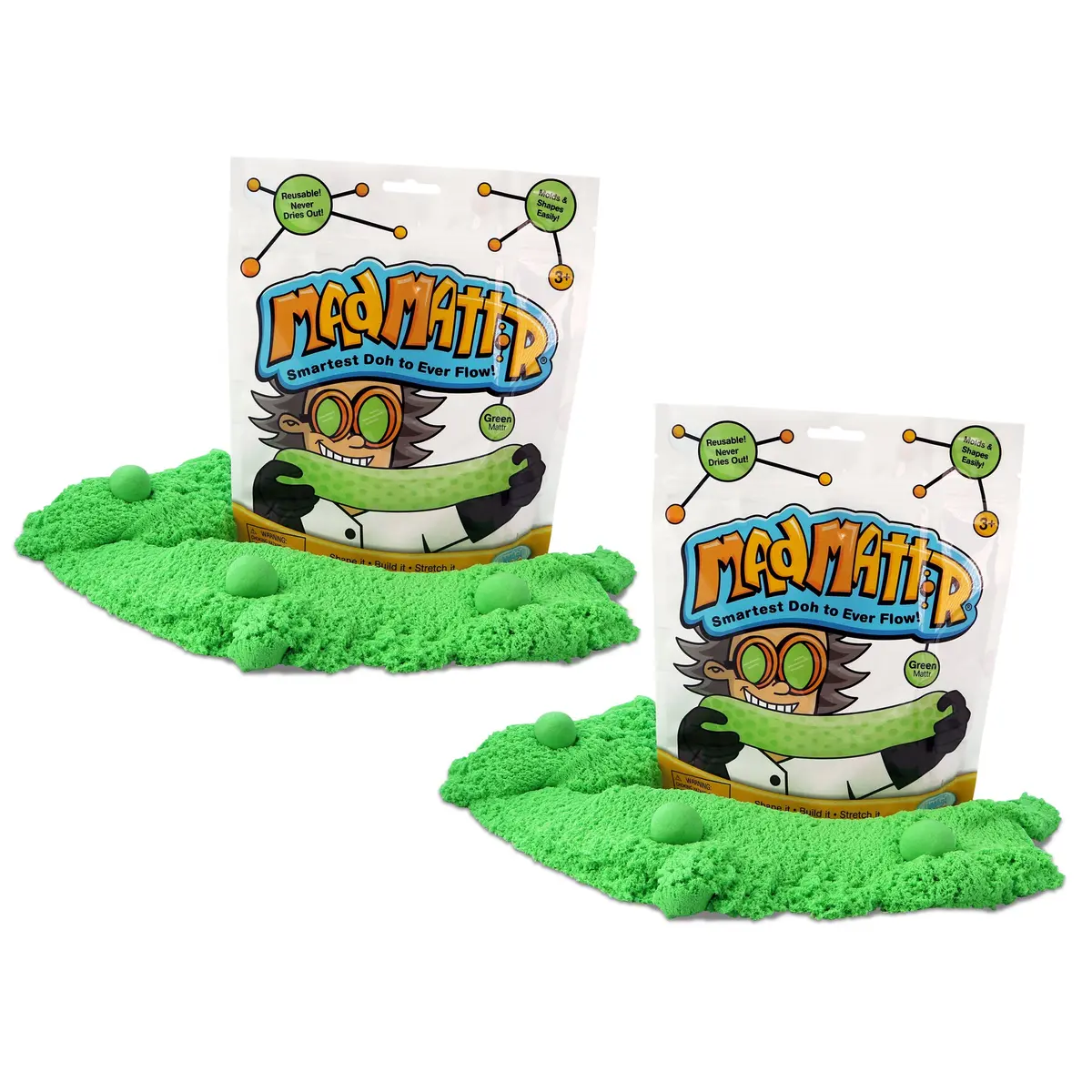 Relevant Play Mad Mattr Modeling Compound - Green, 20 Oz Total 1