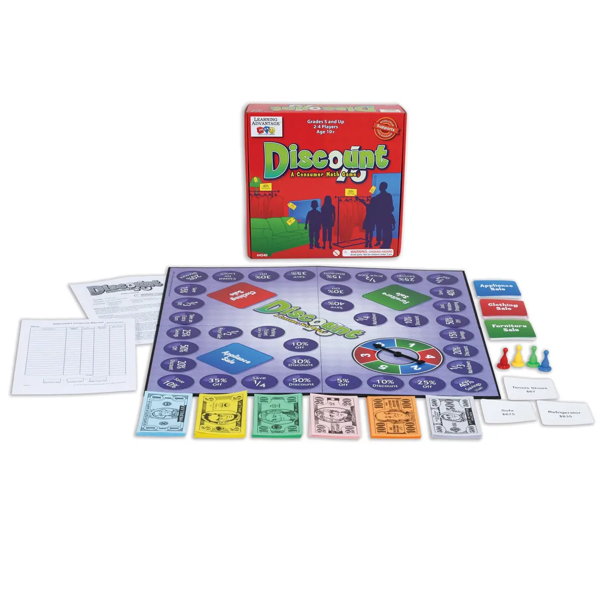 Learning Advantage® Discount Math Game - Financial Whizz Kit! 1