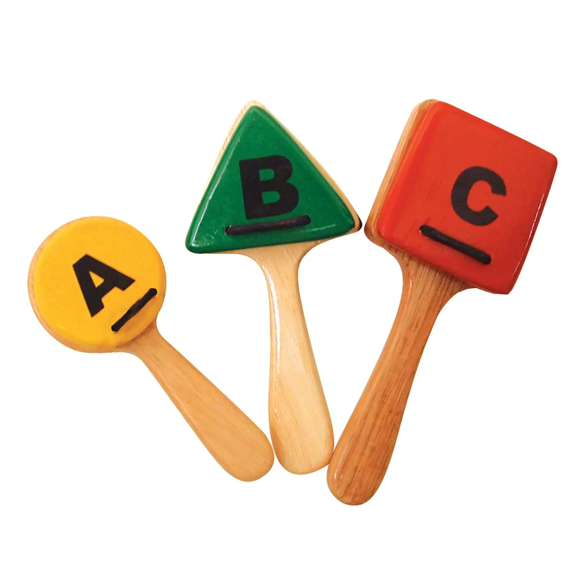 Sounds Like Fun! Abc Clappers - Colorful Wooden Educational Toy 1