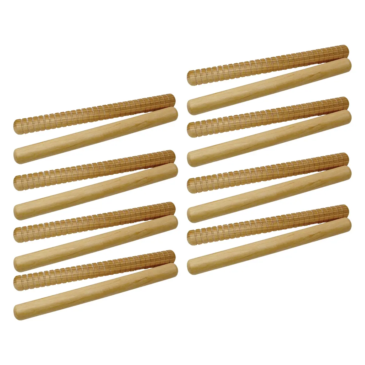 Westco 12 Pair Hickory Rhythm Sticks - Natural Finish 1