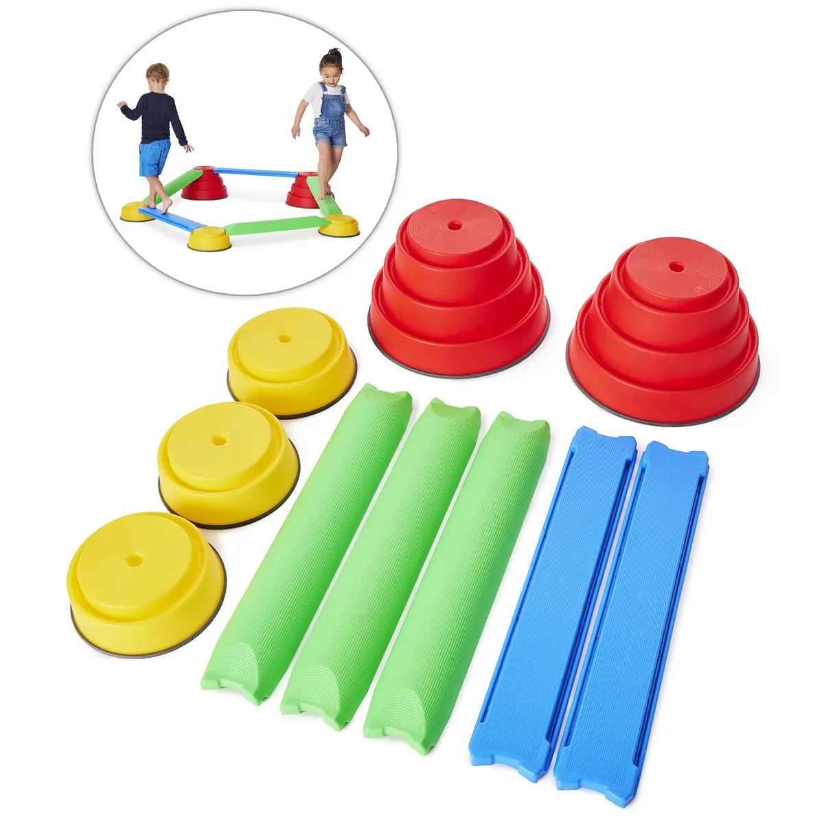 Gonge Build N Balance Beginner Set - Adventure Awaits On Every Beam! 1