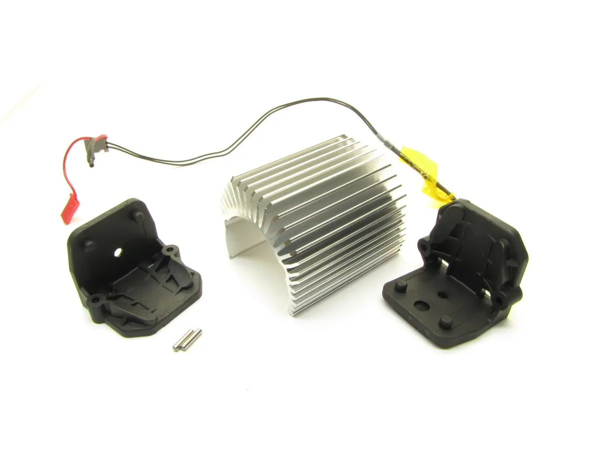 Fits X-Maxx Aluminum Heat Sink & Motor Mounts (Fits Velineon Brushless 1600Xl) 77086-4 1