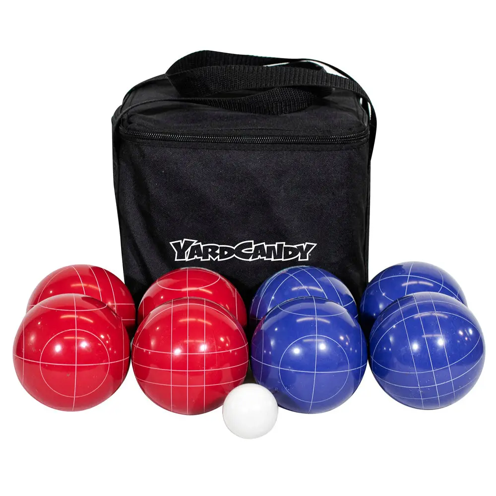 Yardcandy Deluxe Bocce Set Indoor/Outdoor Game With Durable Storage Bag 1