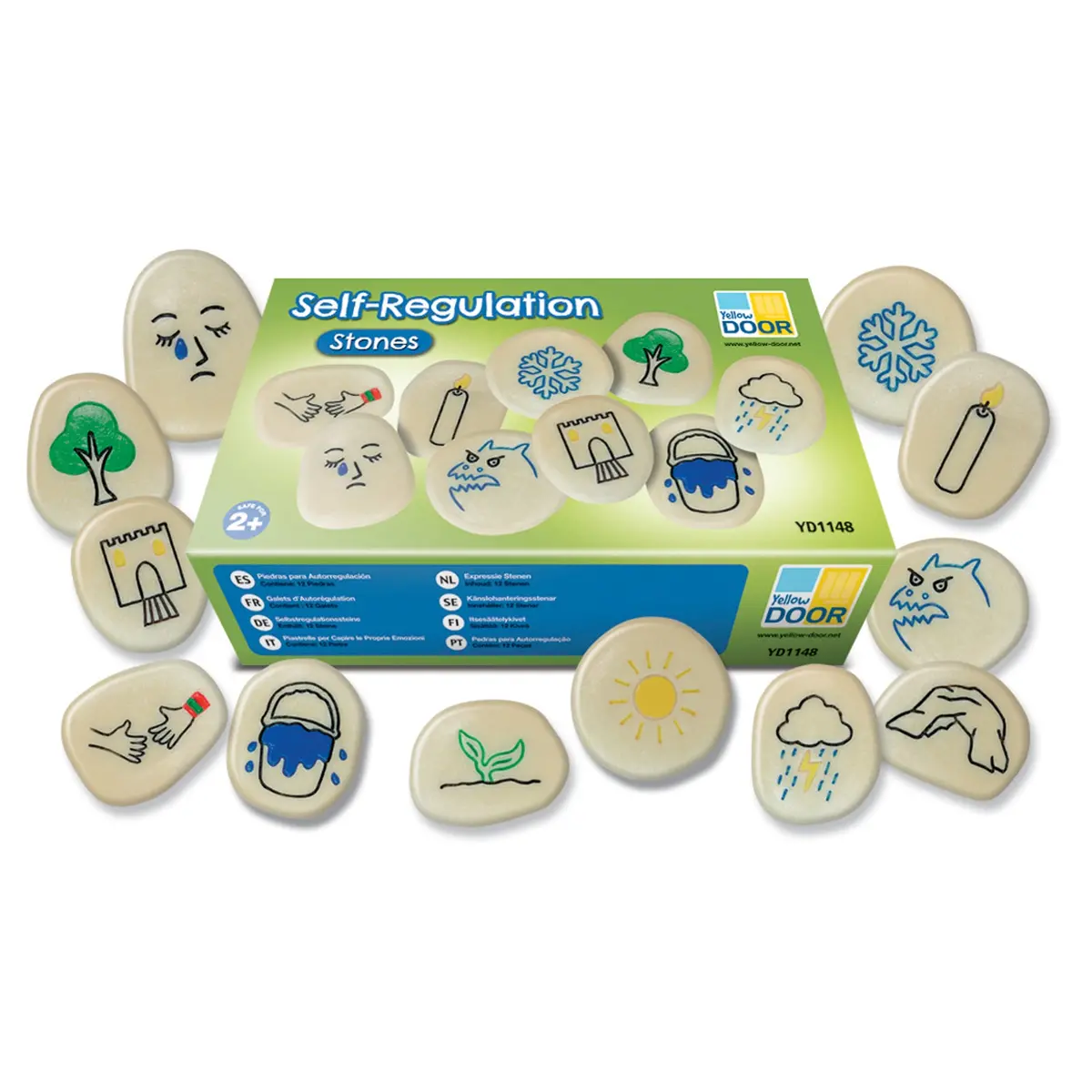Yellow Door Self-Regulation Stones - Emotional Learning Set - Multi-Color 1