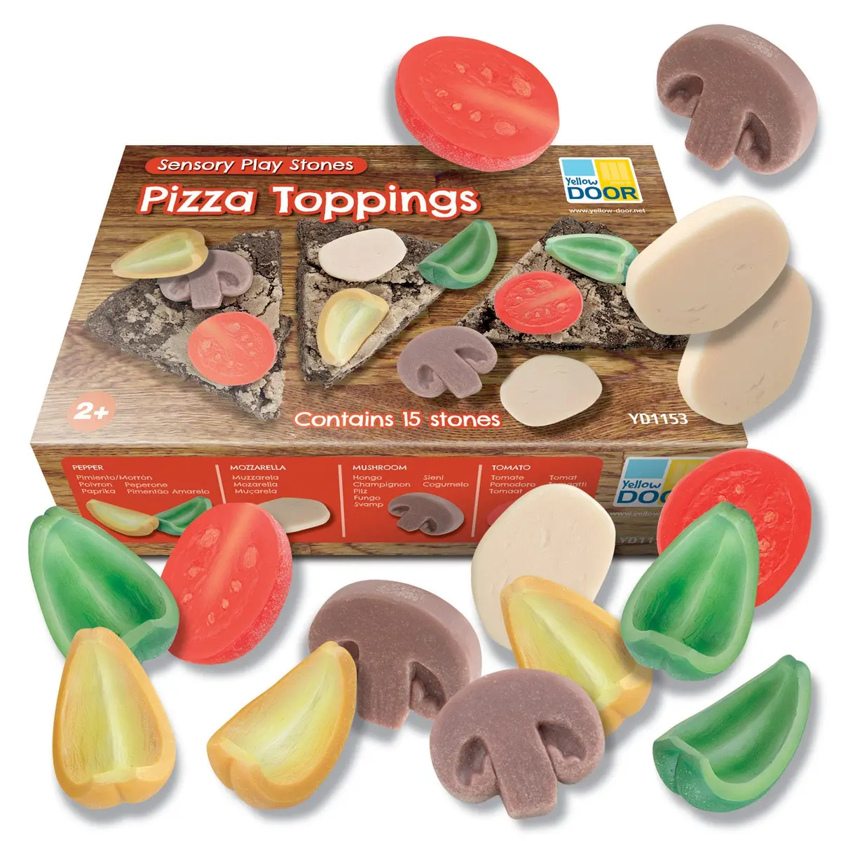 Yellow Door Playful Pizza Sensory Play Stones 1