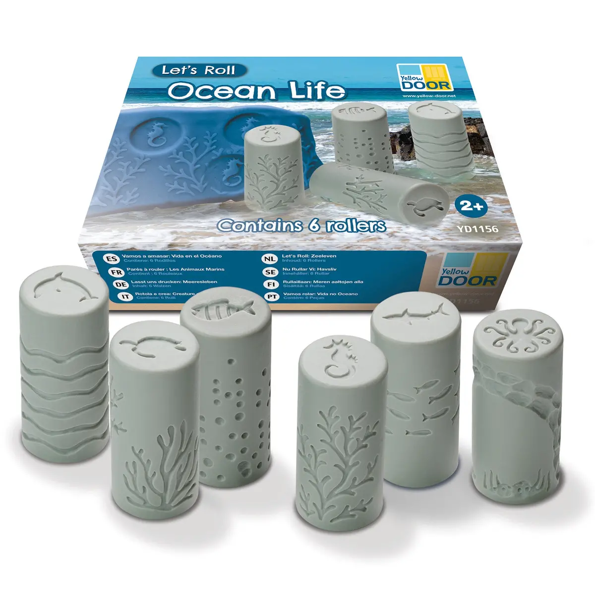 Yellow Door Let's Roll – Ocean Life Exploration Rollers, Set Of 6 1