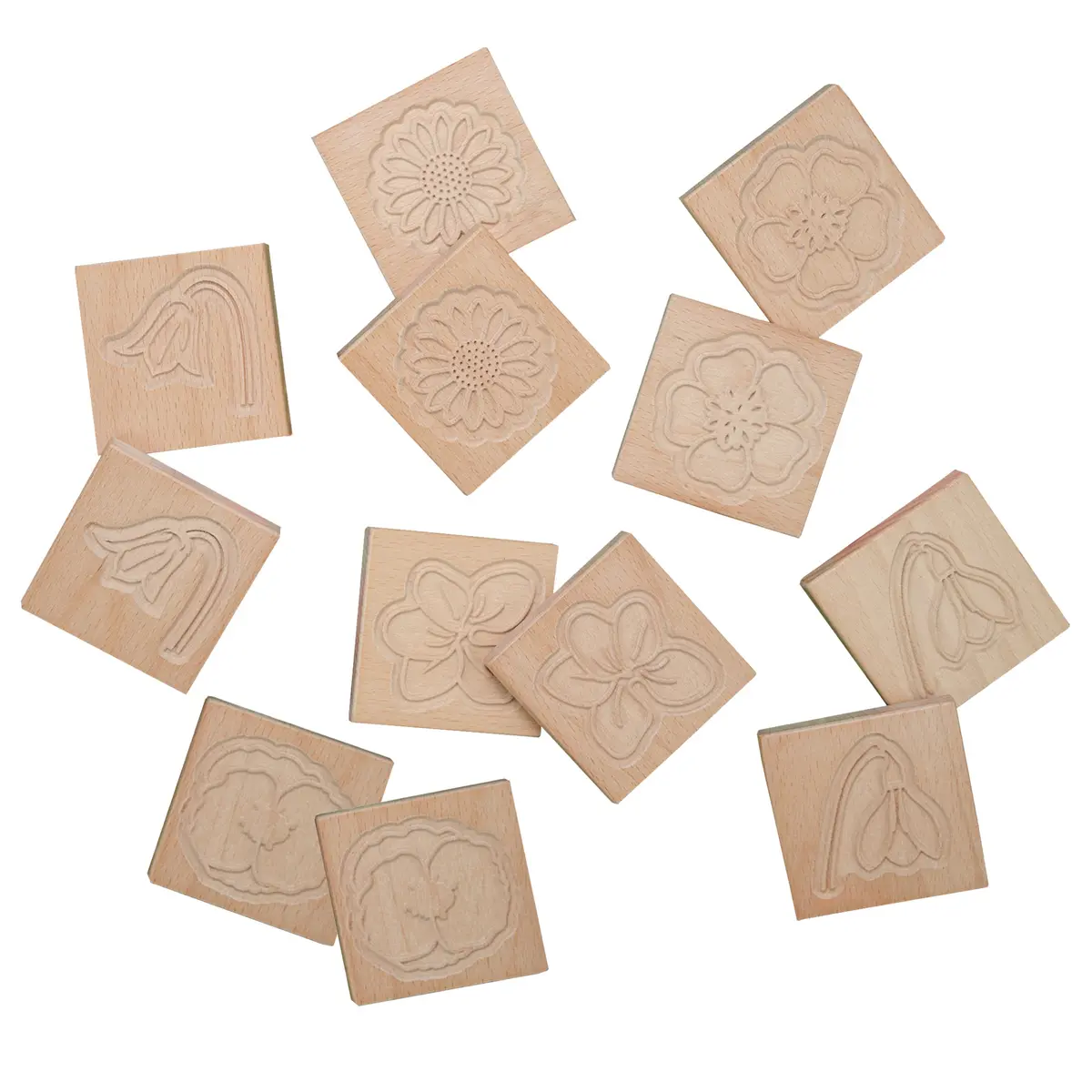Yellow Door Match Me Sensory Flower Exploration Tiles 1