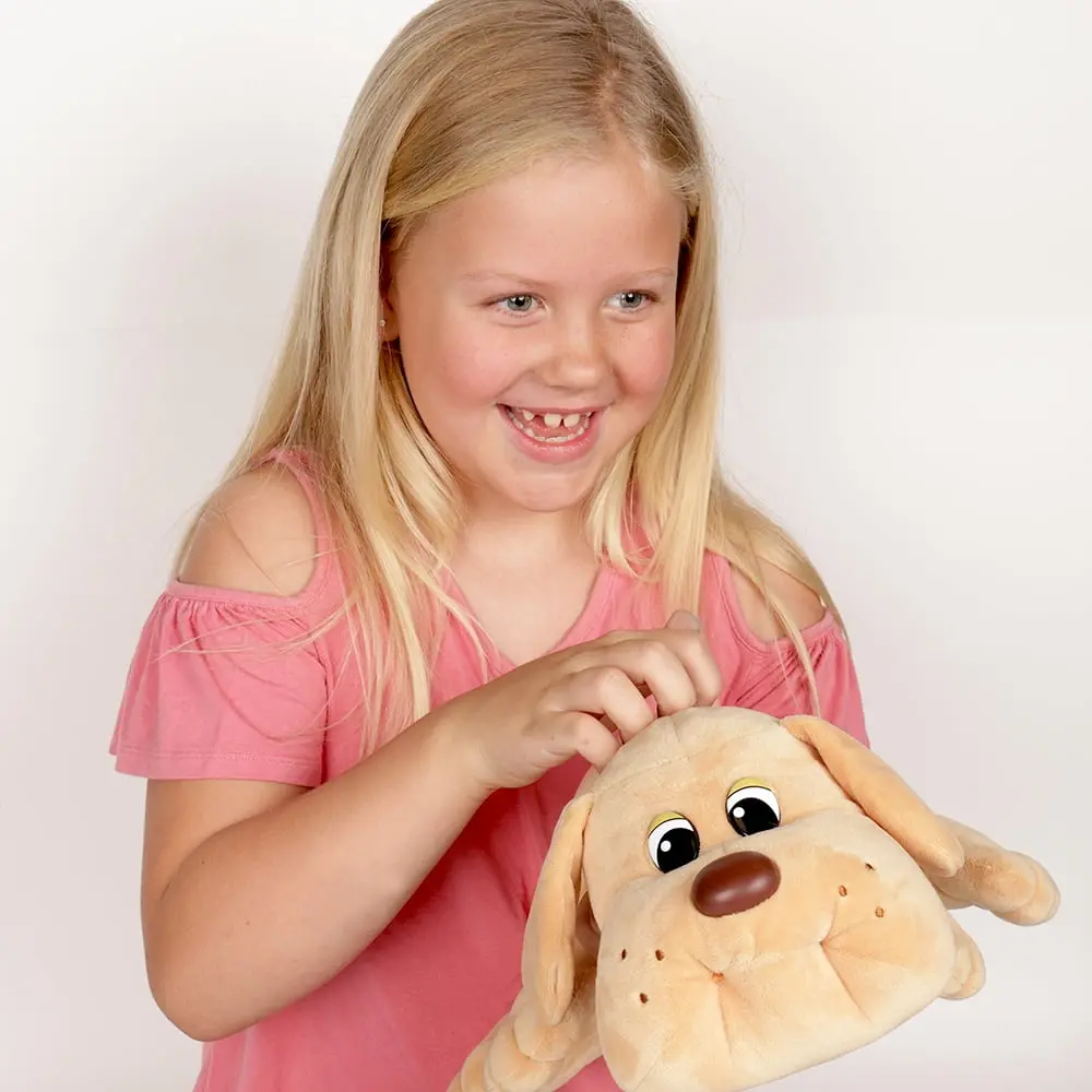 Pound Puppies 17 Inch Plush Puppy - Beige With Brown Spots 1