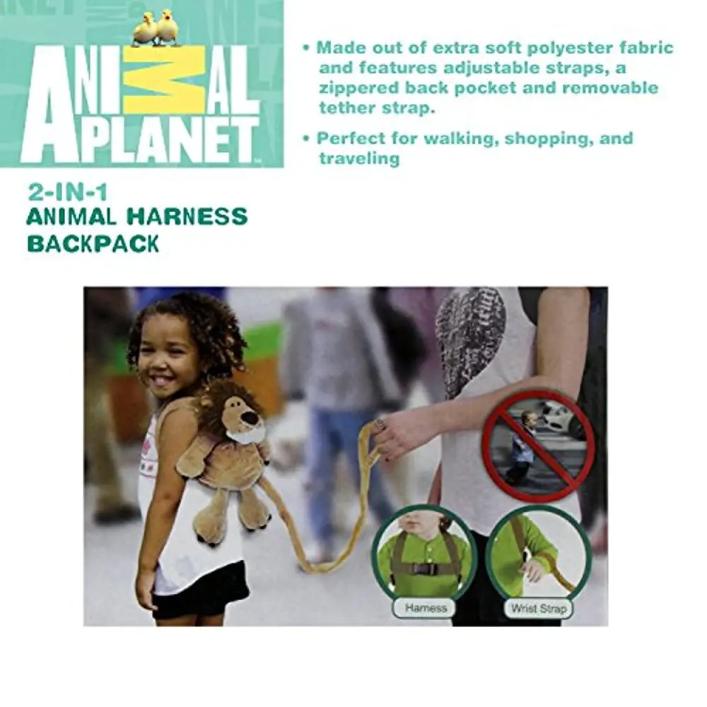 Animal Planet Giraffe Toddler Backpack Harness With Leash 1