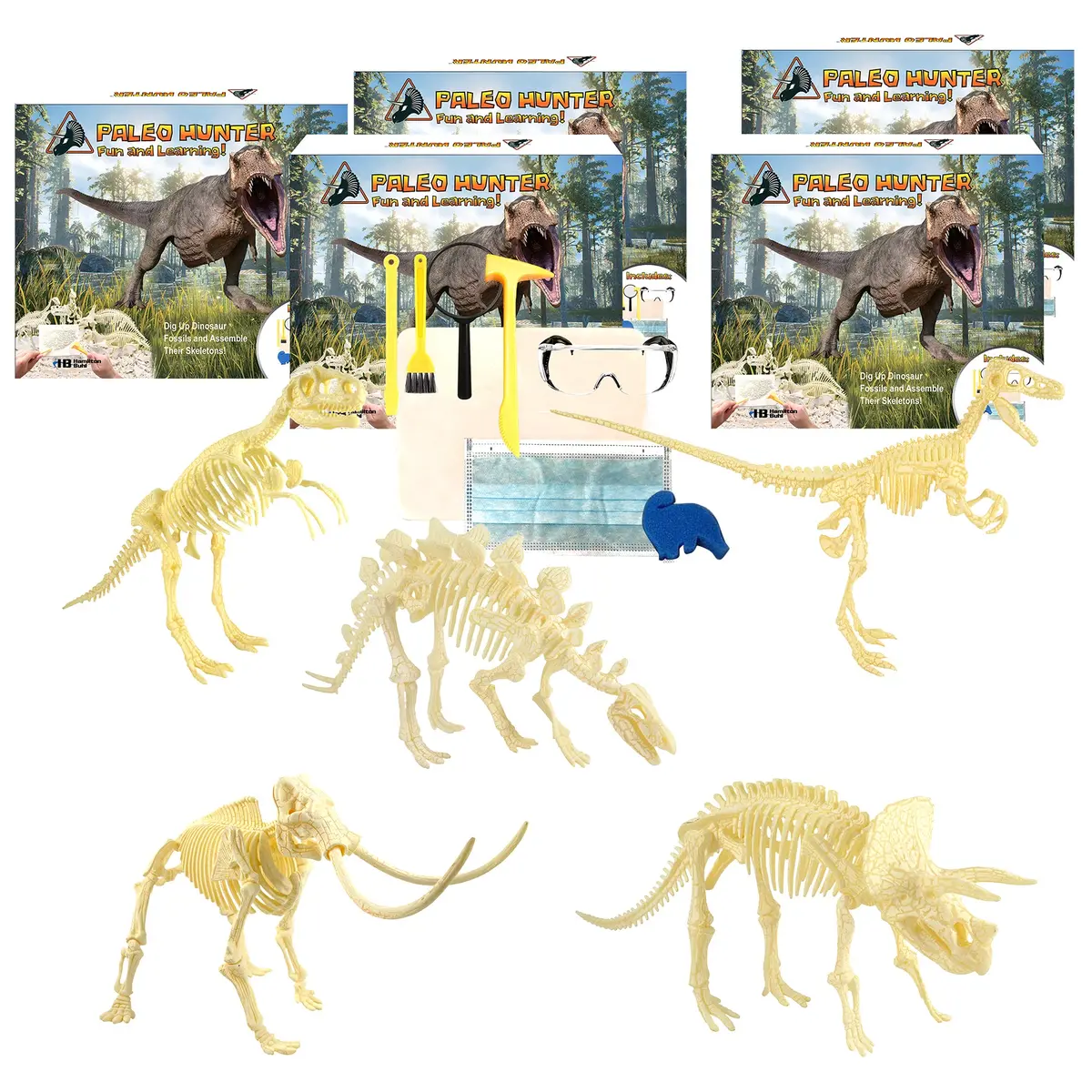 Hamiltonbuhl Paleo Hunter Dig Kit - Complete Dinosaur Excavation Set For Steam Learning 1