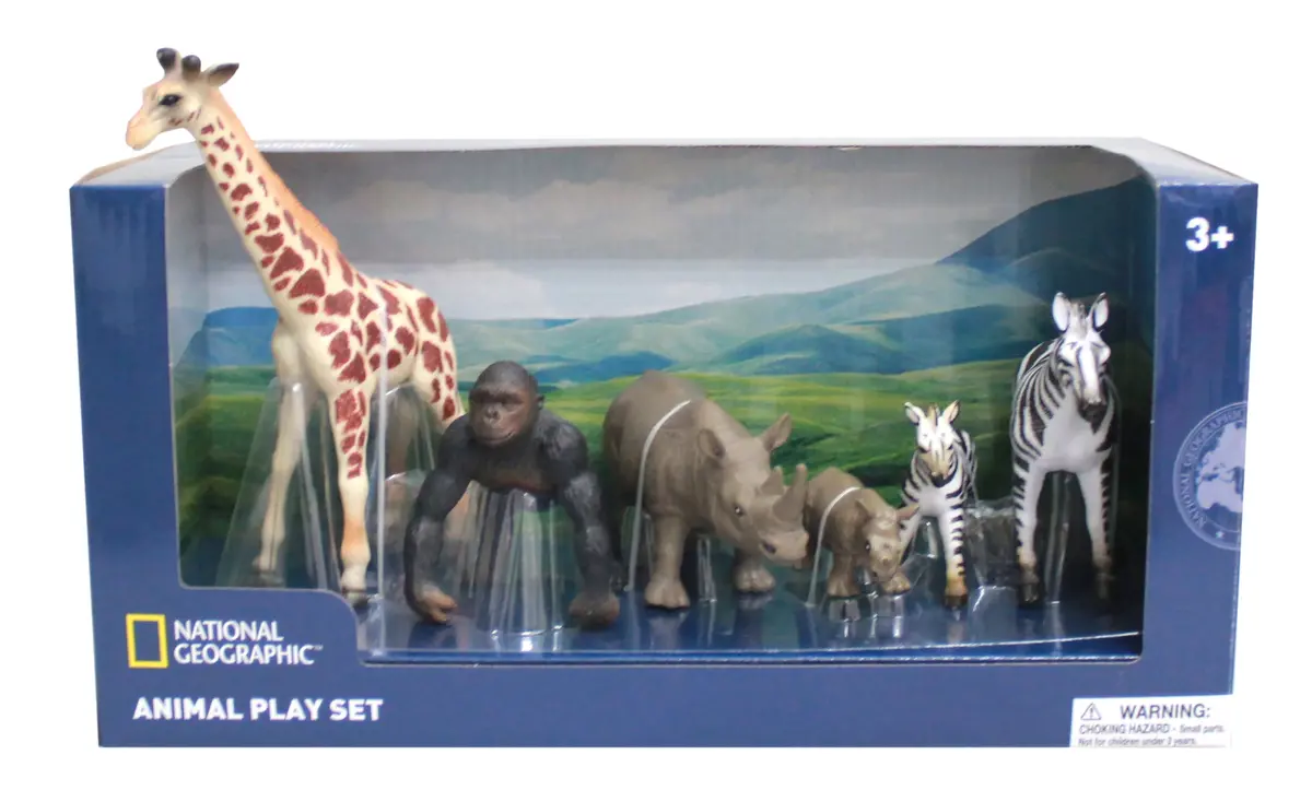 National Geographic Wild Safari 6Pc Figure Set 1