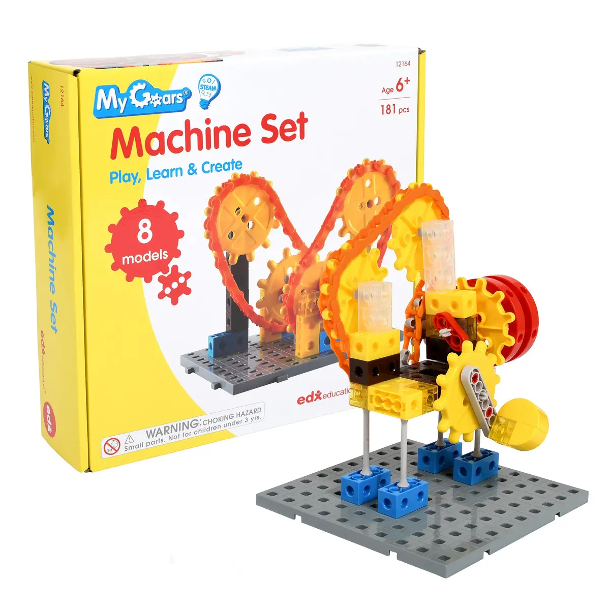 Edxeducation My Gears - Interactive 181-Piece Machine And Vehicle Model Set 1